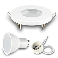Zápustné halogénové svietidlo IP44 + LED GU10 7W 3000K