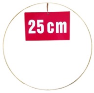 ZLATÝ prsteň/ráfik na lapače snov a makramé 25 cm