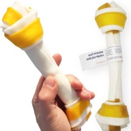 ŽUVACIA KOSTKA pre PSA ŠTEŇA Baránok na zubné žuvanie 21 cm