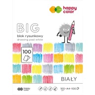 HAPPY FAREBNÝ BLOK NA KRESLENIE BIELY 100 LIST A4