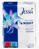 Nočné vložky Jessa Maxi 20 ks