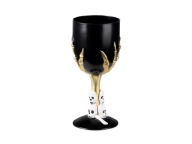 Gotický kalich lebky čierny Halloween 250ml