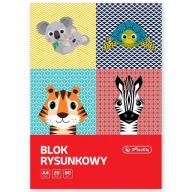Herlitz A4 podložka na kreslenie, 20 listov, 80g, biela