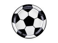 Futbalové taniere, 18 cm (1 balenie / 6 ks) na dekoráciu narodeninovej oslavy