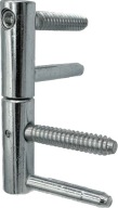 Nastaviteľný šróbovací záves 3D OTLAV EXACTA 14mm pozink. v bielej farbe (sada)