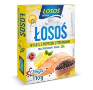 Losos v oleji s citrónovým korením Losos Ustka 110g