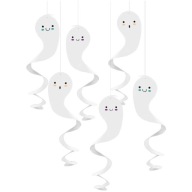 Závesná dekorácia, DIEVČATÁ, HALLOWEENSKÉ strašidlá, 6 ks