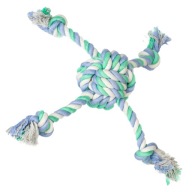 Hračka pre psa SZARPAK ROPE pletená loptička 6,5cm x 32cm BAVLNA