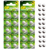 20x AG13 GP ALKALICKÉ BATÉRIE LR44 A76 1154 G13