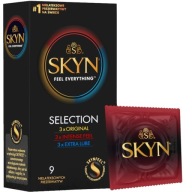 Kondómy SKYN SELECTION s cvočkami, klasické, zvlhčené, nelatexové