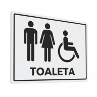 Dámska toaleta, Pánska toaleta - nálepky na dvere