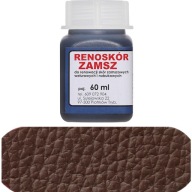 Farba na semiš, nubuk, velúr, Renoszkol, 60ml, tmavo hnedá