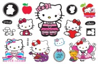 Odnímateľné tetovanie pre deti HELLO KITTY CG055