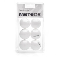 METEOR STOLNÝ TENIS Tréningové loptičky 6 ks biele ABS