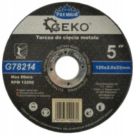 Kotúč na rezanie kovu 125 x 2,0 mm PREMIUM 1 ks