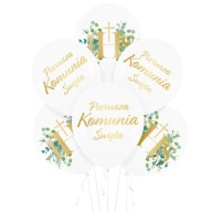 Prijímacie balóny Prvé sväté prijímanie IHS Mix - 6 ks