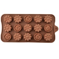 SILIKÓNOVÁ FORMA NA ČOKOLÁDY, PRALINKY, ŽELÉ, KVETY