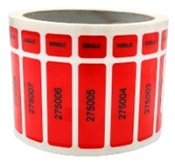 Samolepiace kupónové tesnenia 50x15mm 100ks ČÍSLO