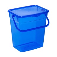 NÁDOBA NA PRÁŠKOVÉ POTRAVINOVÉ BLOKY VEDRO 6L MODRÁ