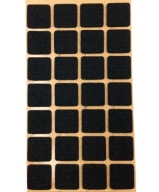 Samolepiace plstené podložky pod štvorcový nábytok – ČIERNA 20x20mm