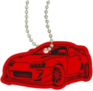 REFLEXNÝ PRÍvesok S REŤAZKOU KĽÚČENKA AUTO ŠPORTOVÉ AUTO