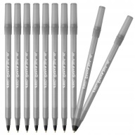 Guľôčkové pero s uzáverom BLACK BIC ROUND STIC 1,0 sada x 10 kusov