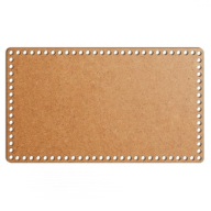 šedý základný košík dno 25x43cm HDF obdĺžnik