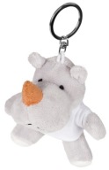 Maskot Keychain Rhinoceros v tričku - 10cm