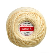 Šnúra karátová 8 ecru 0403 ARIADNA 10g 65m