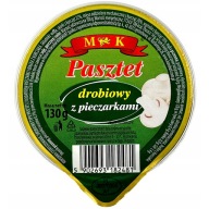 Hydinová paštéta s hubami MK 130g