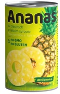 ANANÁS PREMIUM PGD plátky v plechovke SIRUP 567g