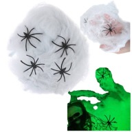SPIDER WEB OSVETLENIE HALLOWEEN 4 SPIDER LIT