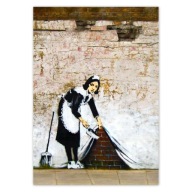 Nálepky A5 PION Banksy Maid Graffiti