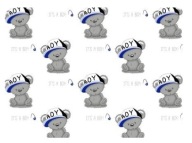 Flanelová plienka 70x80 Teddy Bear Boy White