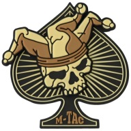 3D NÁŠIVKA ACE OF SPADES LEBEKA S KVETOVÝM ČIAPOM M-TAC BLACK/COYOT