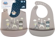 Canpol silikónový BIB s BONJOUR POCKET 4m+