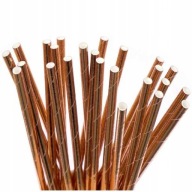 Ružové zlaté slamky 10 ks 19,7 cm 530129