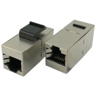 Sieťový konektor barel adaptér RJ45 FTP kat.5e