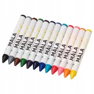 IKEA MALA CRAYONS Pastelky, rôzne farby, 12 ks