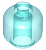 LEGO 28621 HEAD HEAD transparentné modré svetlo trans NOVÉ (1g)