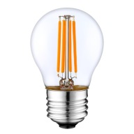 E27 LED žiarovka G45 4W teplá guľa