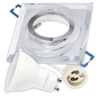 Pohyblivé GLASS halogénové svietidlo + LED GU10 6W