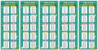 ZÁLOŽKY DO KNIHY - OBOJSTRANNÁ NÁHRADNÁ TABUĽKA (5 KS) - LearnHow