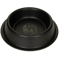 Kovová miska pre psa na gume LASER DOG 0,71L