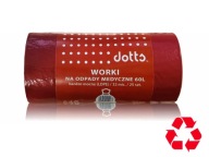 DOTTS vrecia na odpad 60l. LDPE na zdravotnícky odpad veľmi pevný, balenie 25. - jún