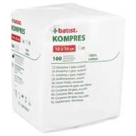 BATIST NESTERILNÝ plynový kompres 10x10cm 100 ks.