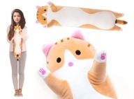 VANKÚŠEK DLHÝ CAT MASKOT MASKOT PLYŠOVÁ HRAČKA 50 CM XL