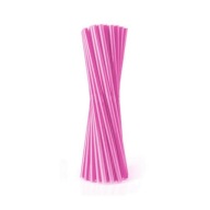 PAPIEROVÉ SLAMKY NA NÁPOJE 19CM RUŽOVÉ 10KS