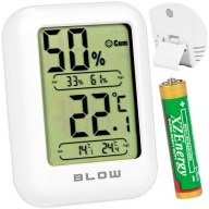 LCD TEPLOMER MINI METEOSTANICA POČASIE HYGROMETER SADA MAGNETOV NA BATÉRIU