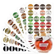 NÁLEPKY Etikety na nádobky SPICES 168 ks v 7